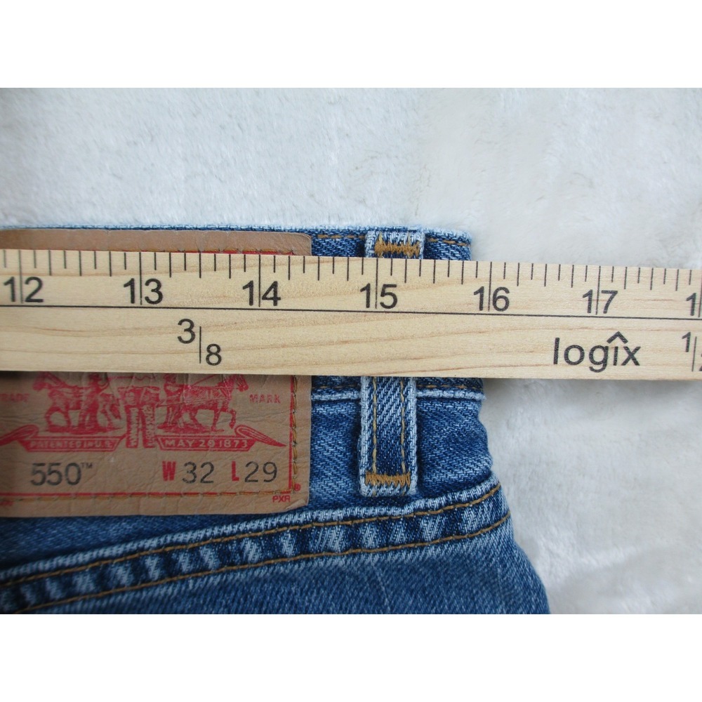 VINTAGE Levi's 550 Pants Mens 32 Blue Denim Jeans Relaxed Fit Pockets‎ 32X29* - Picture 10 of 15